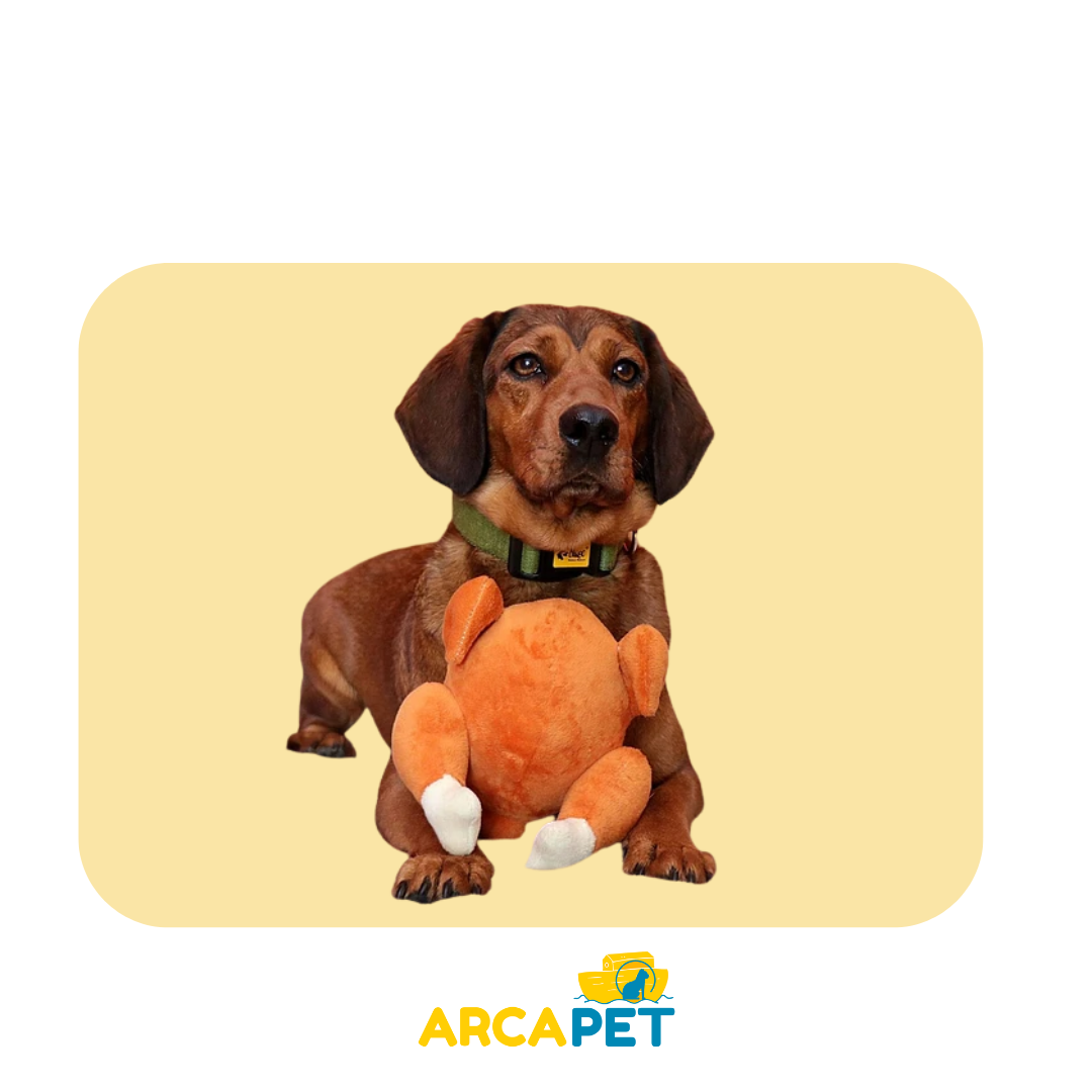 Peluche de pollo asado