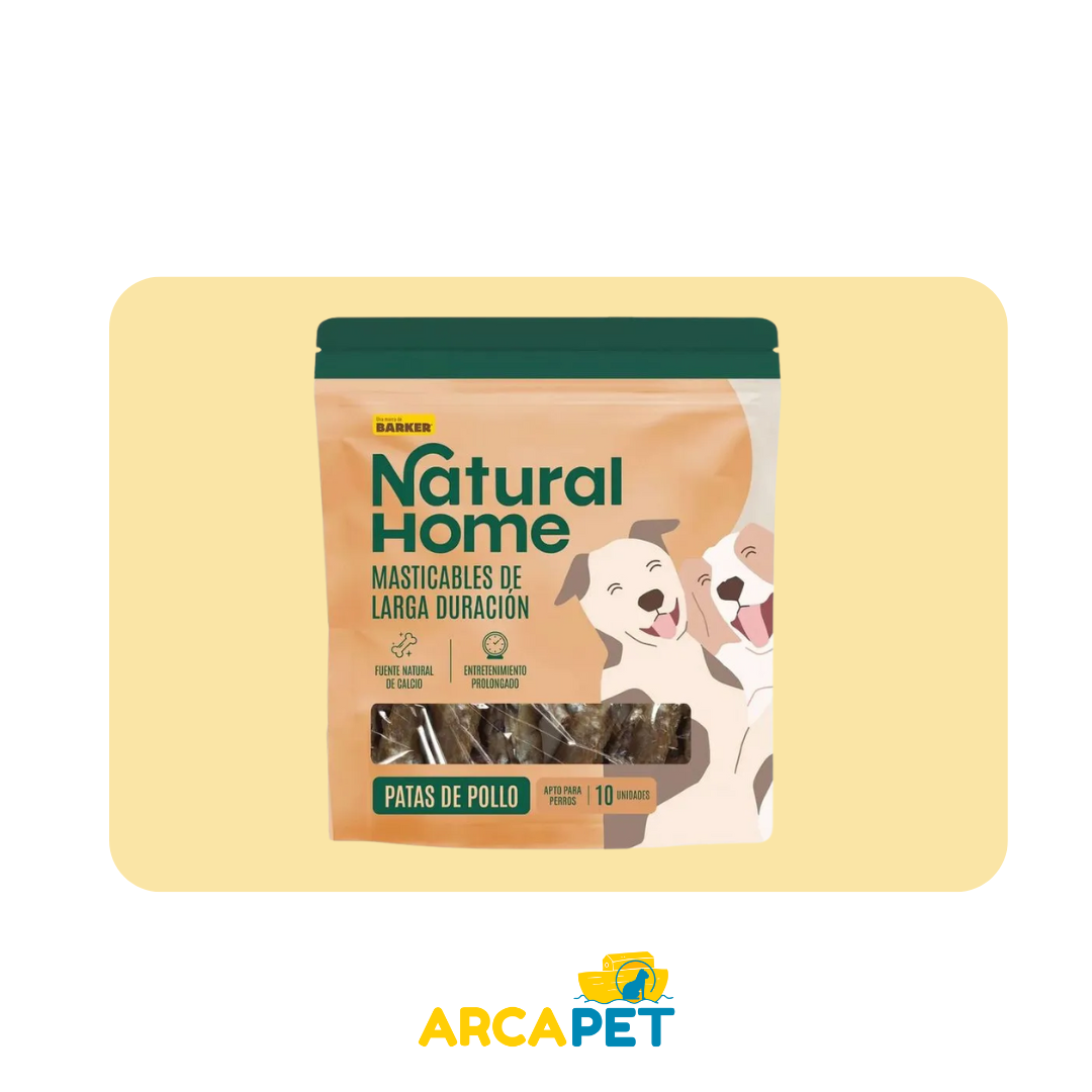 Barker Masticable Patas De Pollo Natural Home 10 Unid