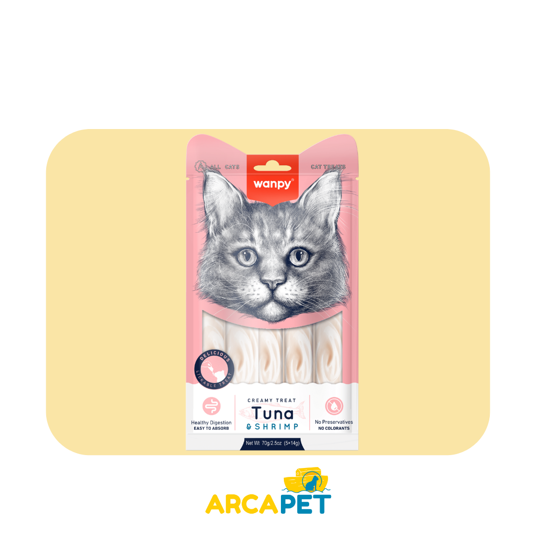 Wanpy Creamy Treats - Atún y Camarón 70gr