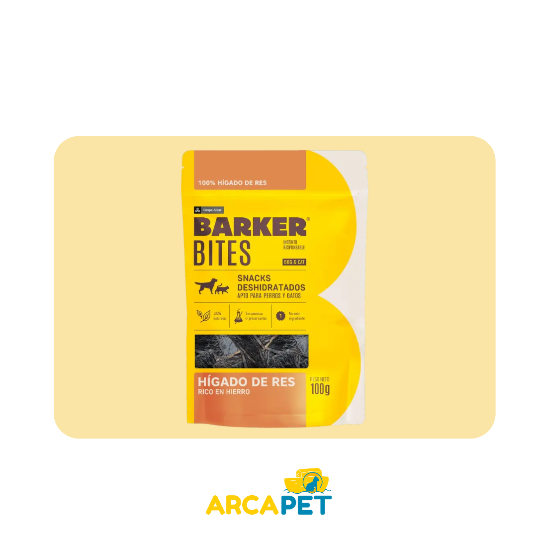 Barker Bites Higado de Res 100 gr