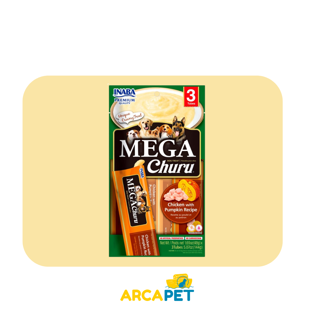 MegaChuru Dog Pollo Calabaza 3 uni 144Gr