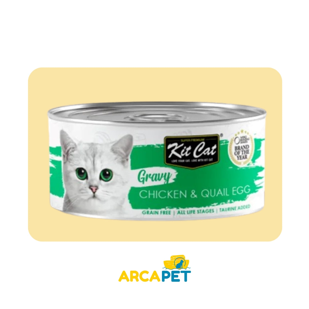 Lata Kit Cat Pollo y Huevos de Codorniz 70gr