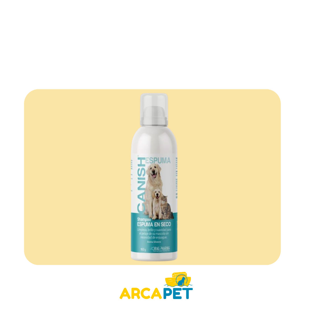 Shampoo Espuma Seca Canish 160 ml