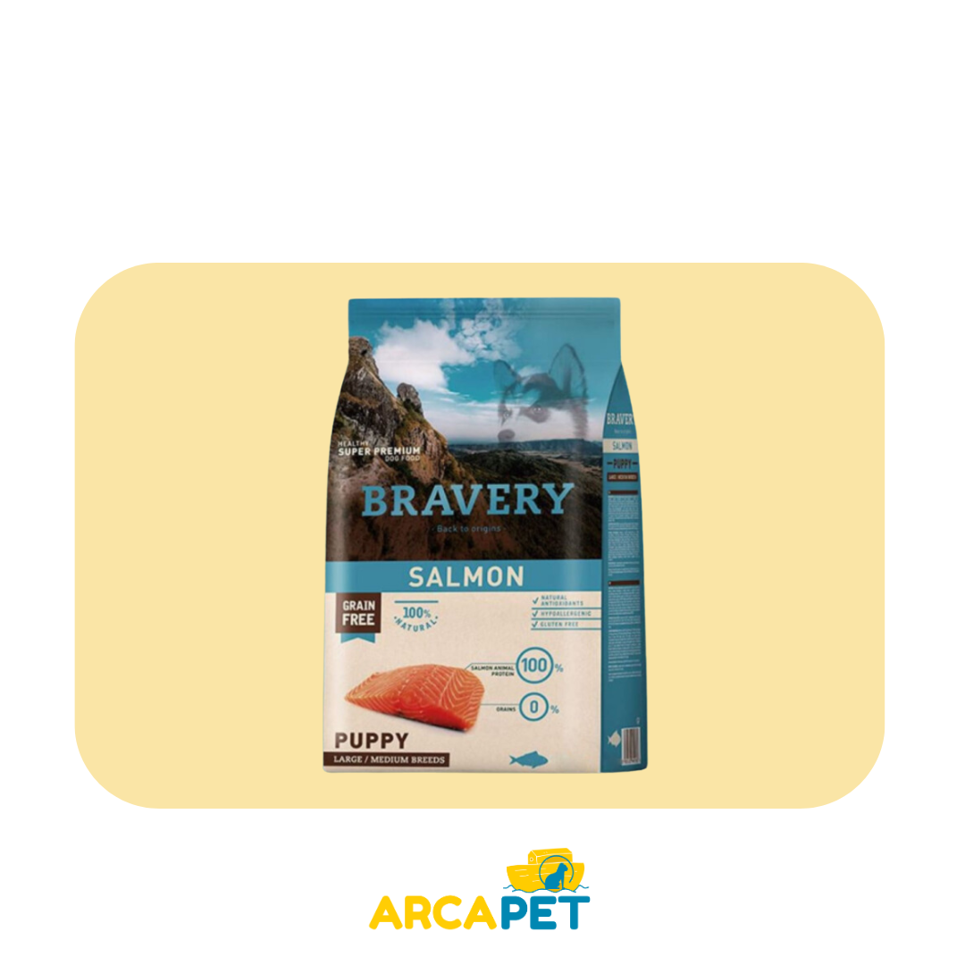 Bravery Salmon Puppy Large Medium Breeds 4kg