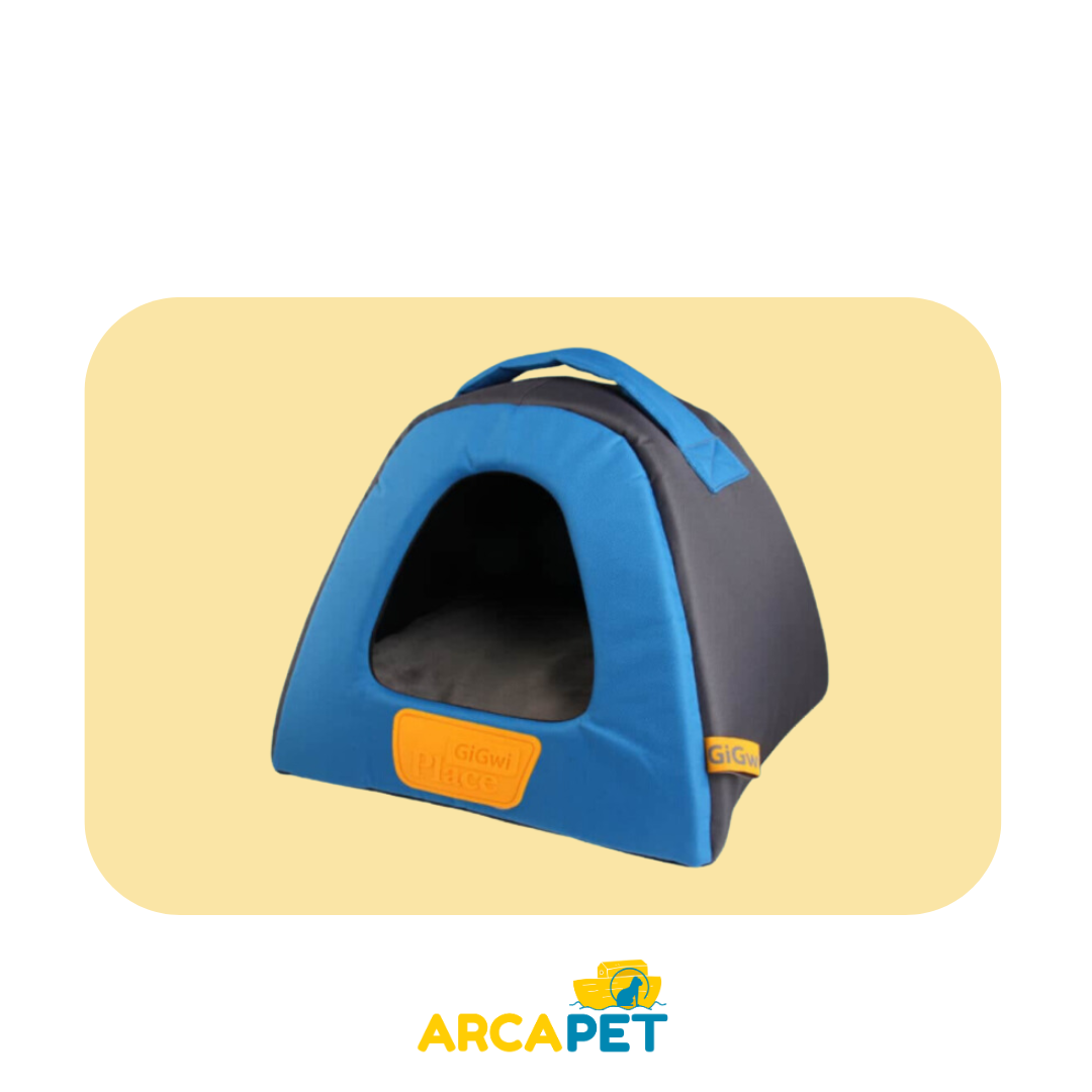 Cama Gigwi Talla S Gris y Azul Triangular