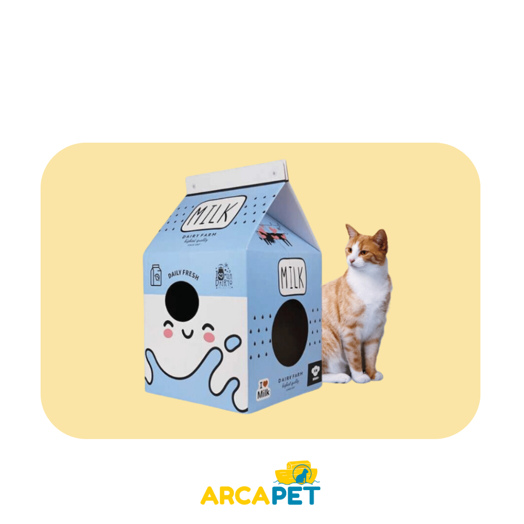 Rascador BRNX Maxi Caja de Leche Azul