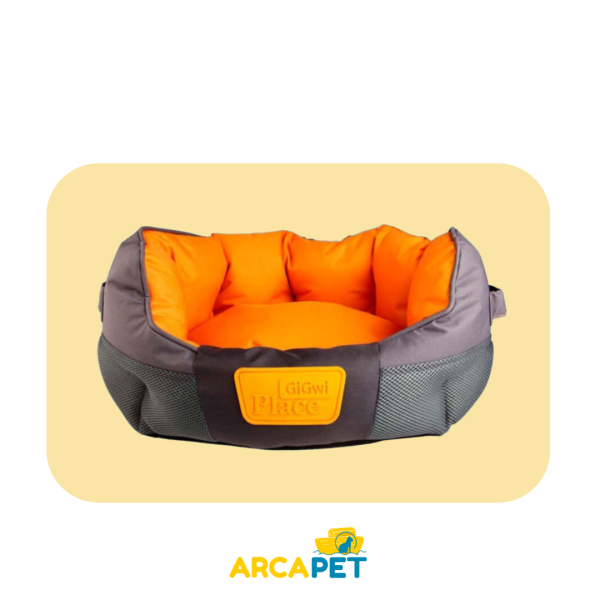 Cama Gigwi Redonda Naranja Talla M