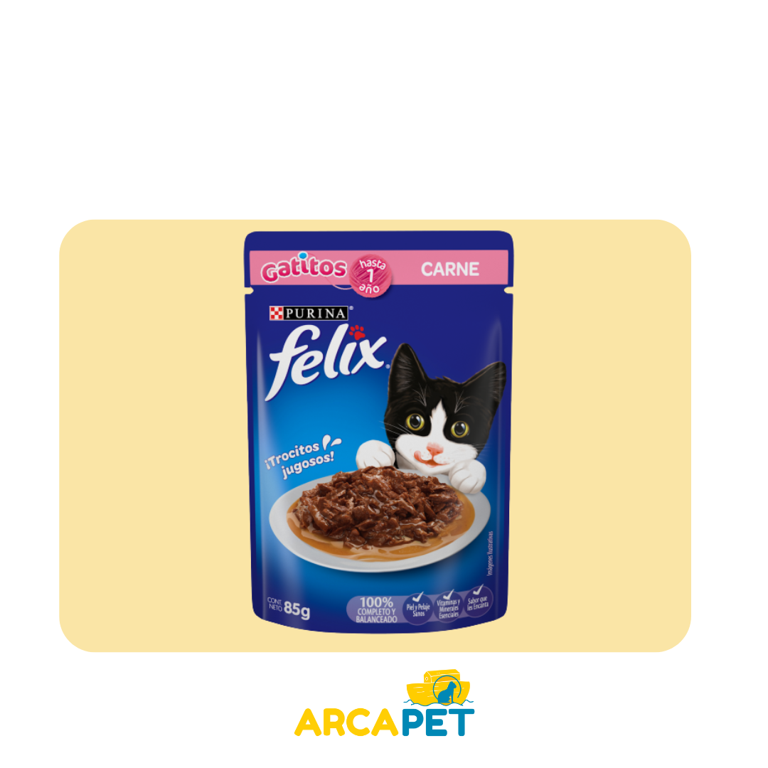 Sachet Felix Gatitos con Carne 85 gr