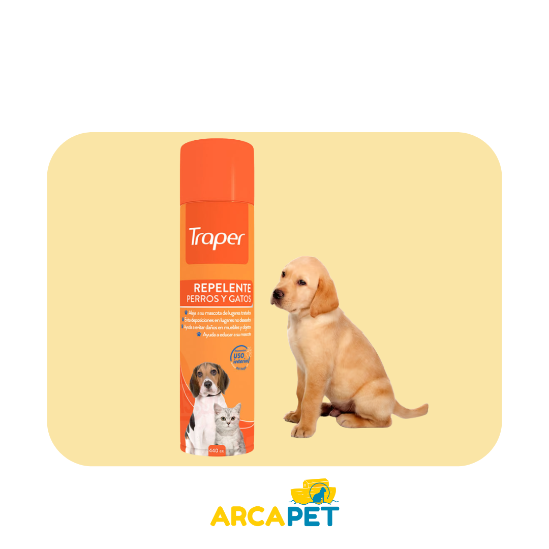 Repelente Perros Y Gatos Spray Traper 440 Cc