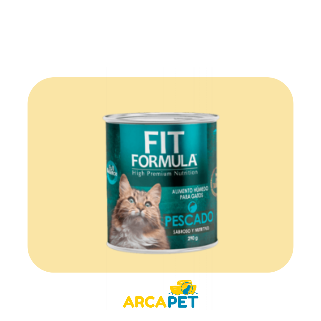 Lata Fit Formula Gato Sabor Pescado 290 gr