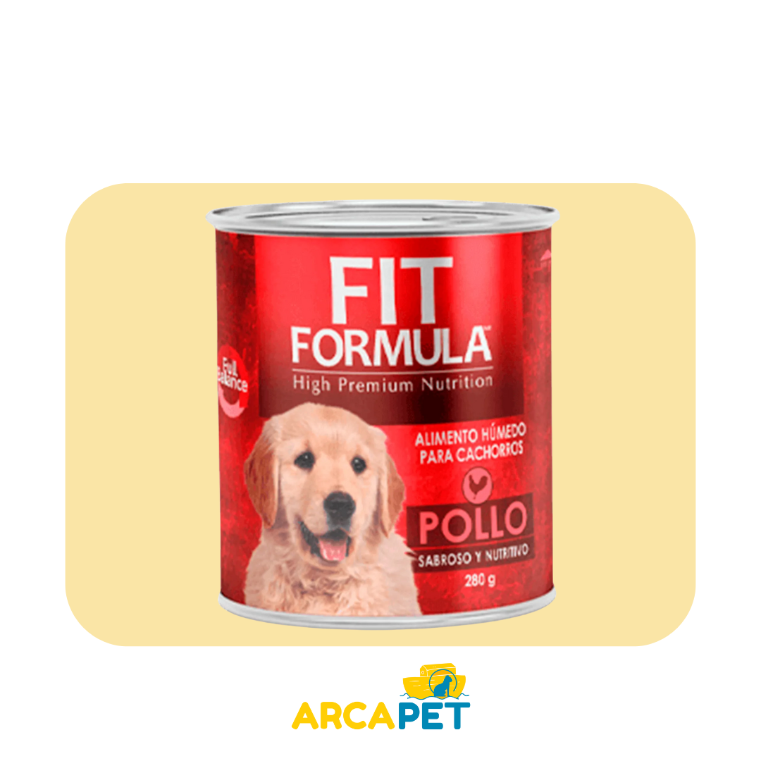 Lata Fit Formula Cachorro Sabor Pollo 280 gr