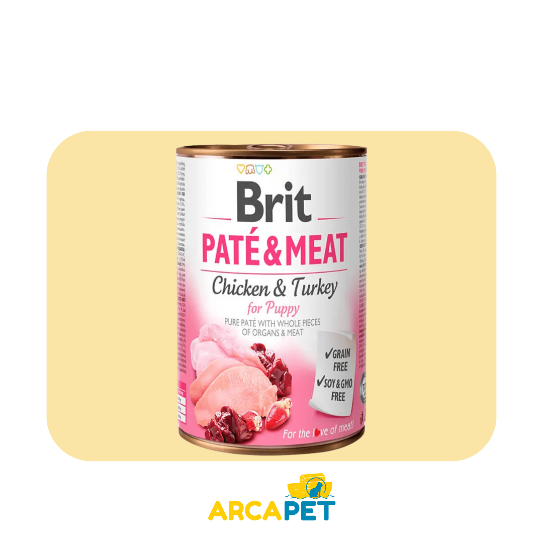 Lata Brit Care Pate & Meat Puppy 400 gr