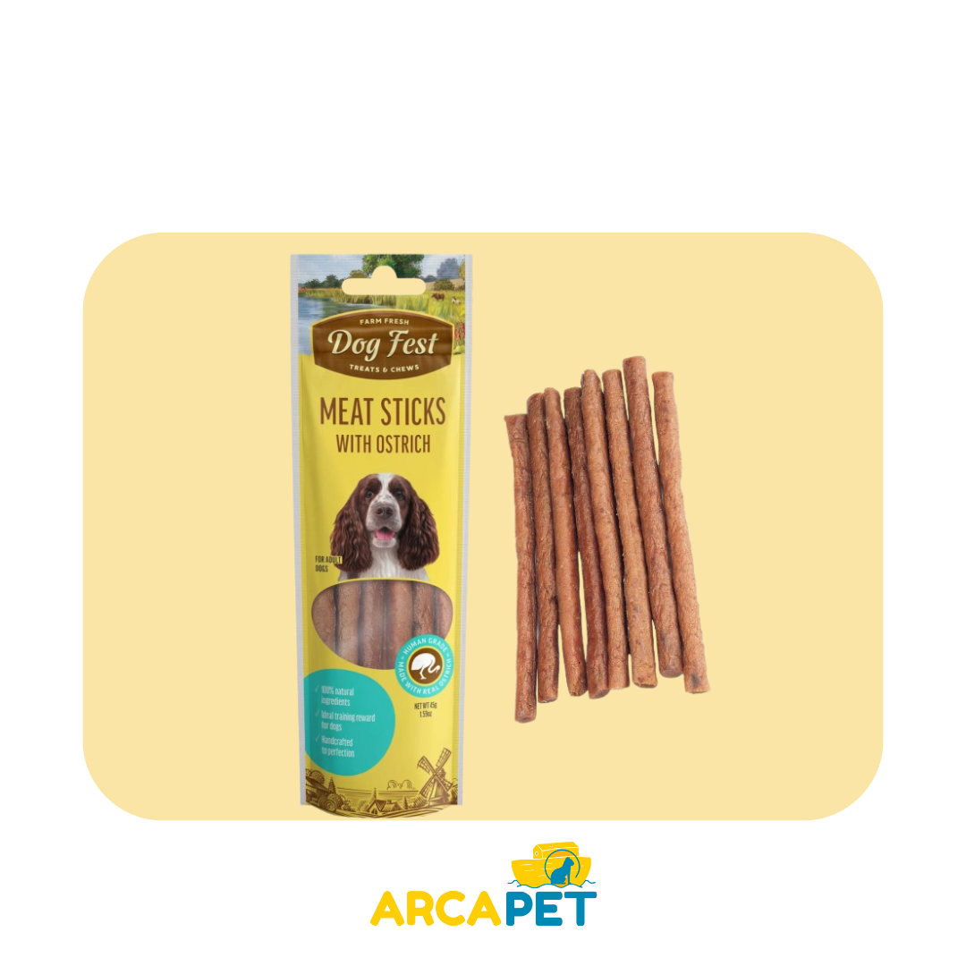 Dog Fest Barras de Carne con Avestruz 45 gr