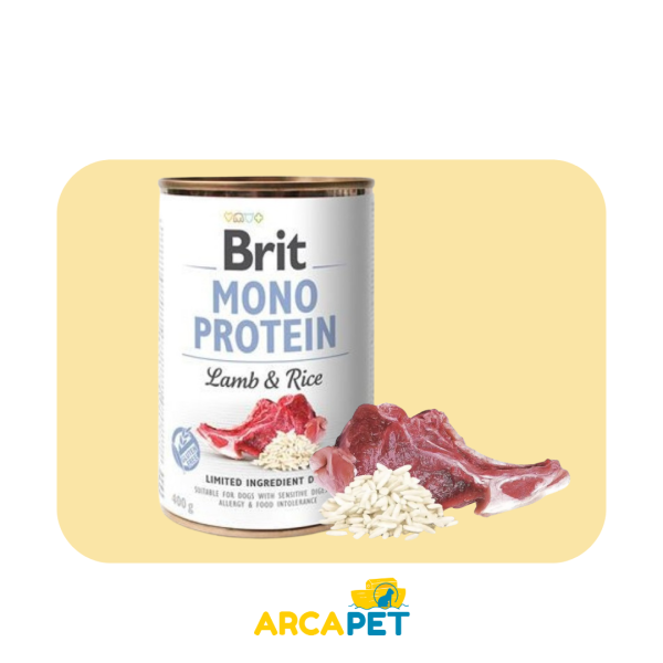 Lata Brit Care Mono Protein Lamb Y Rice 400Gr