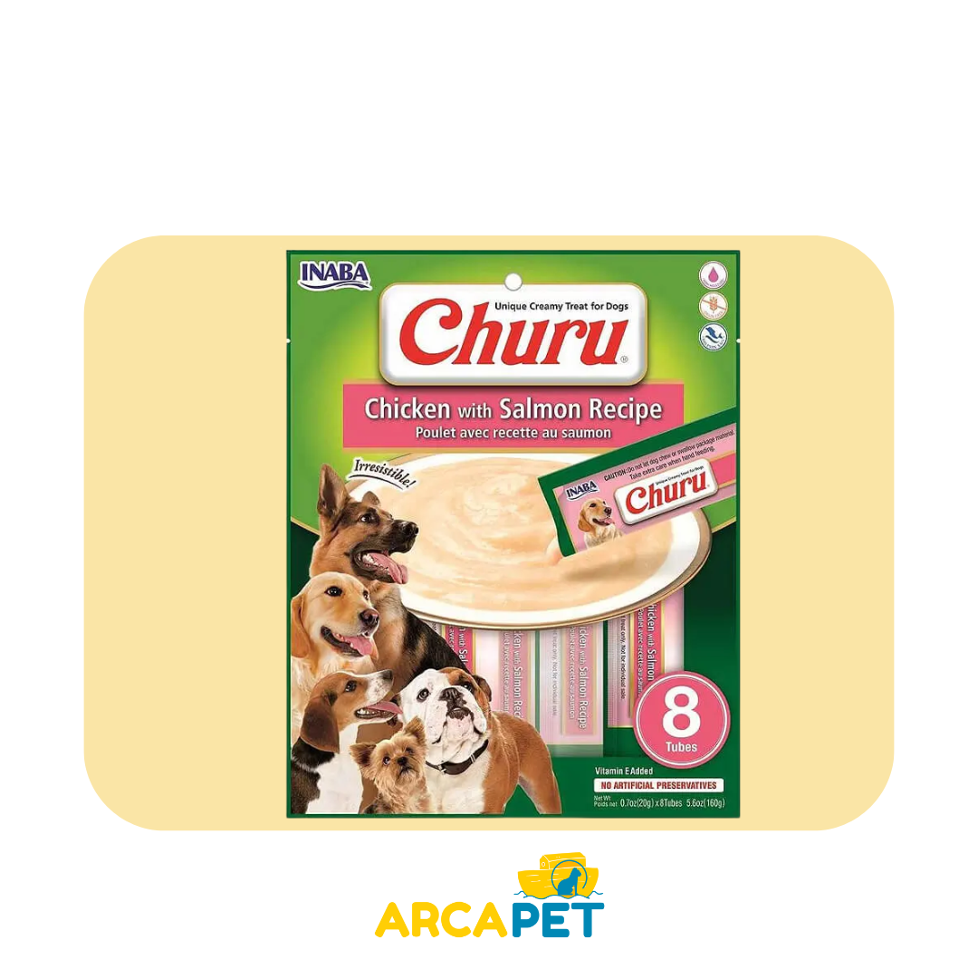 Churu Dog Pollo/Salmon 8uni 160gr
