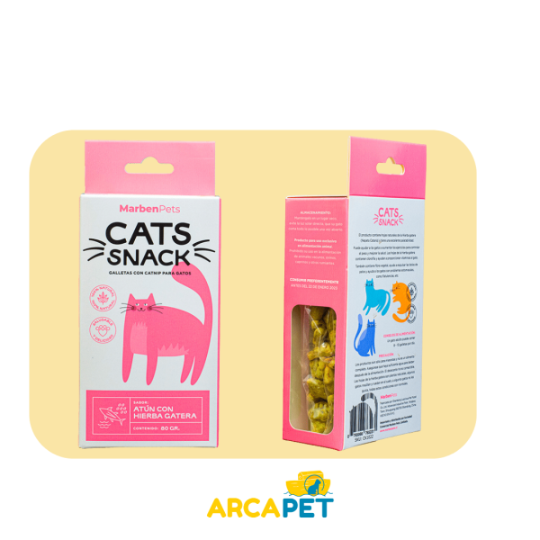 Catsnack Atun Galletas con Hierba Gatera 80 Gr