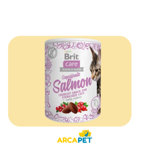 Brit Care Cat Snack Superfruits Salmon 100Gr