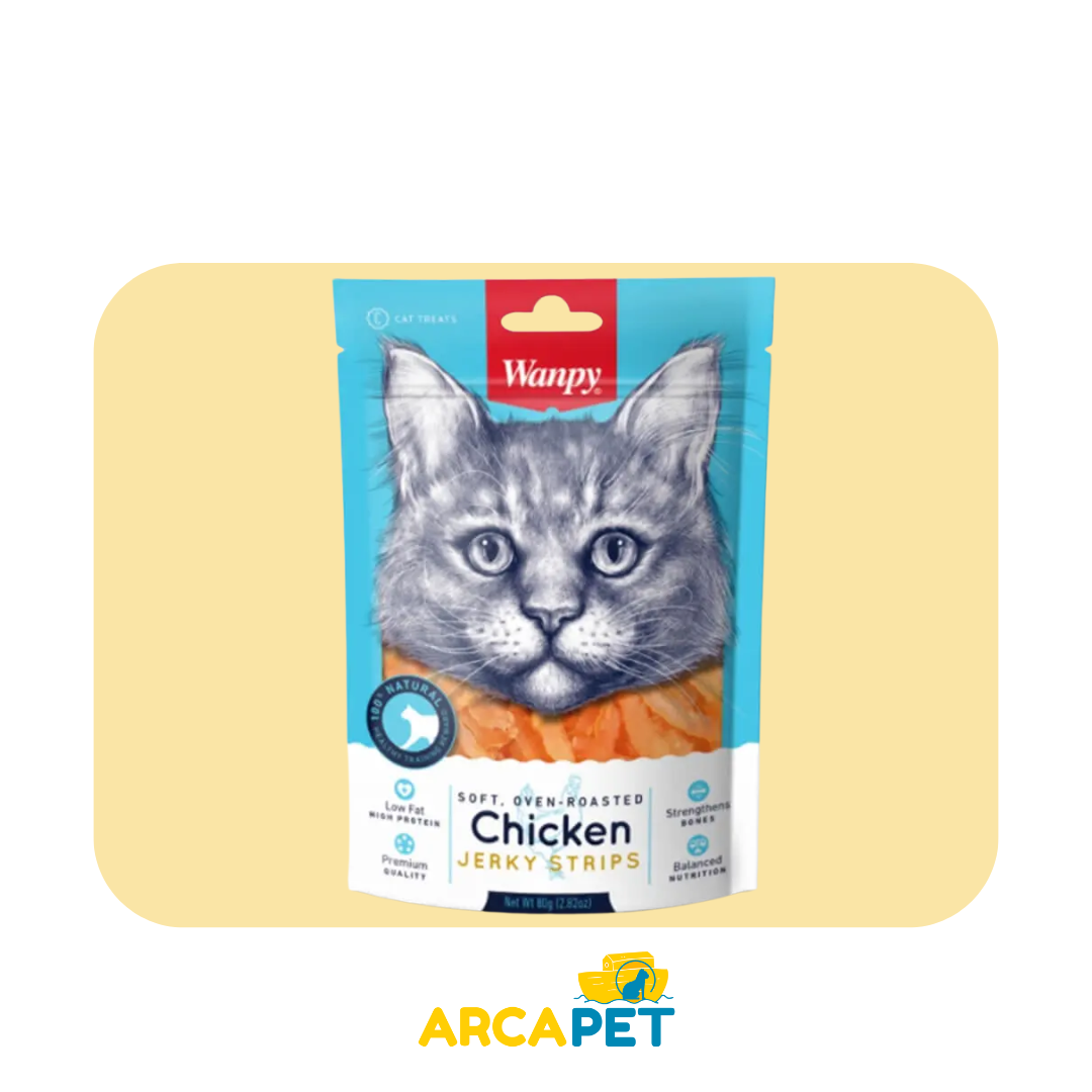 Wanpy Chicken Jerky For Cats 80 Gr.