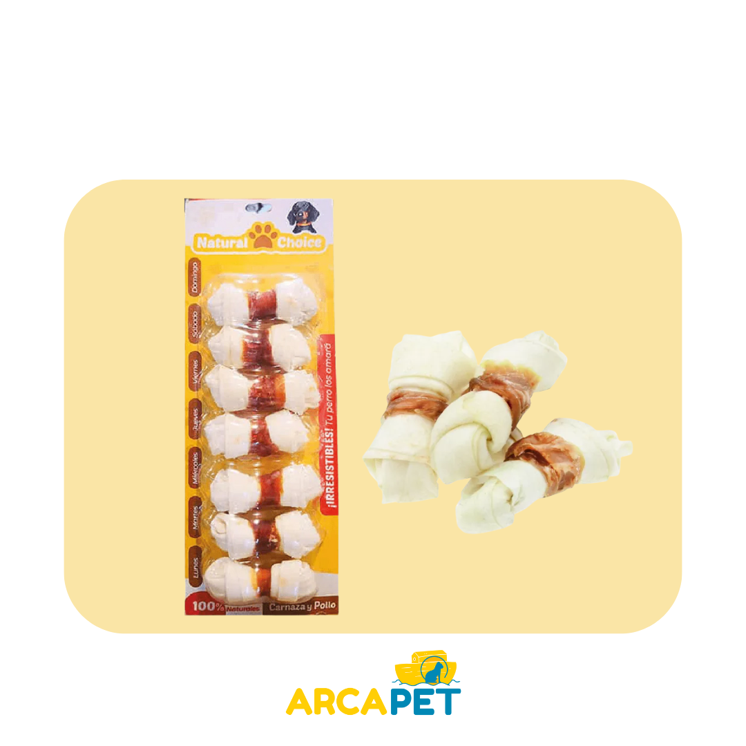 Huesos Cartilagos Envuelto Pollo 7unidades