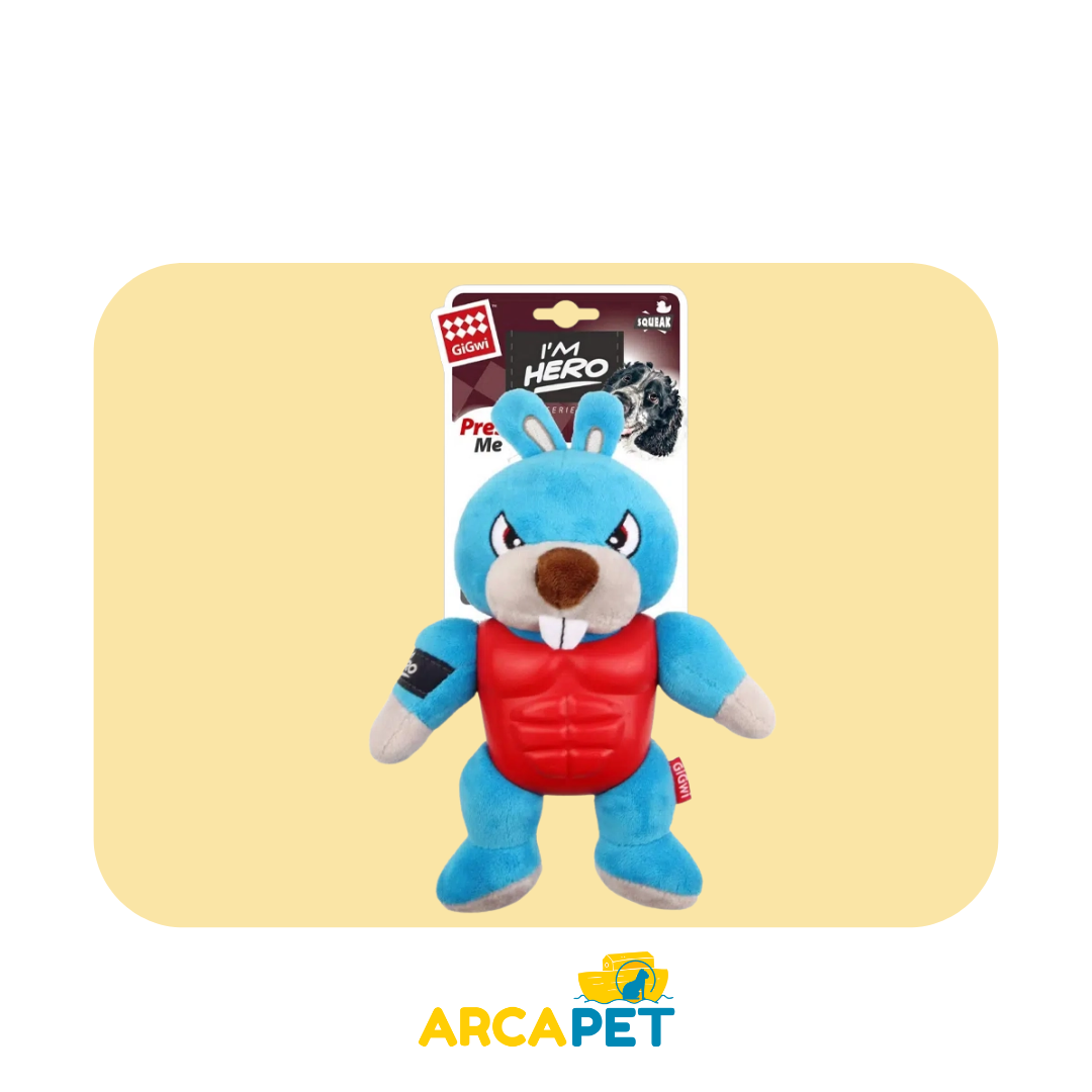Juguete GiGwi Hero Armadura Conejo