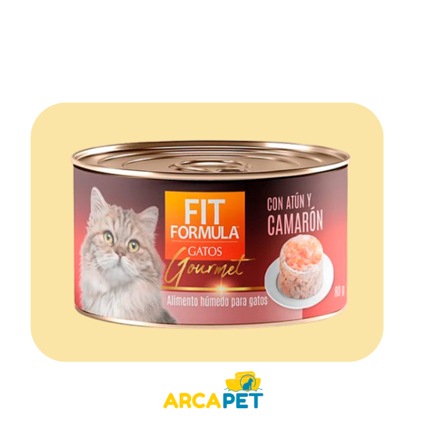 Lata Fit Formula Gato Adulto Sabor Atun con Camaron 80 gr