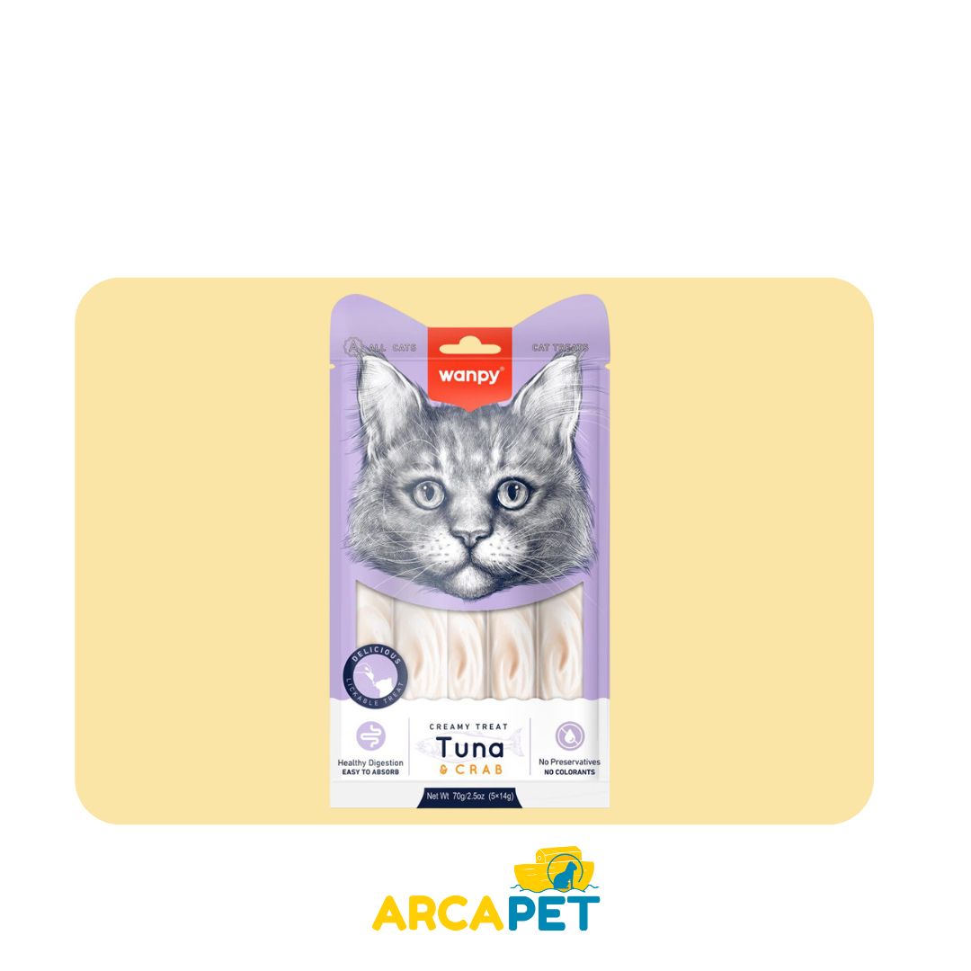 Wanpy Creamy Cat Sabor Atun And Cangrejo 5U