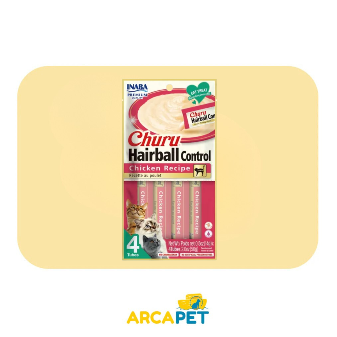 Churu Cat Hairball Control Pollo 4Uni 56Gr