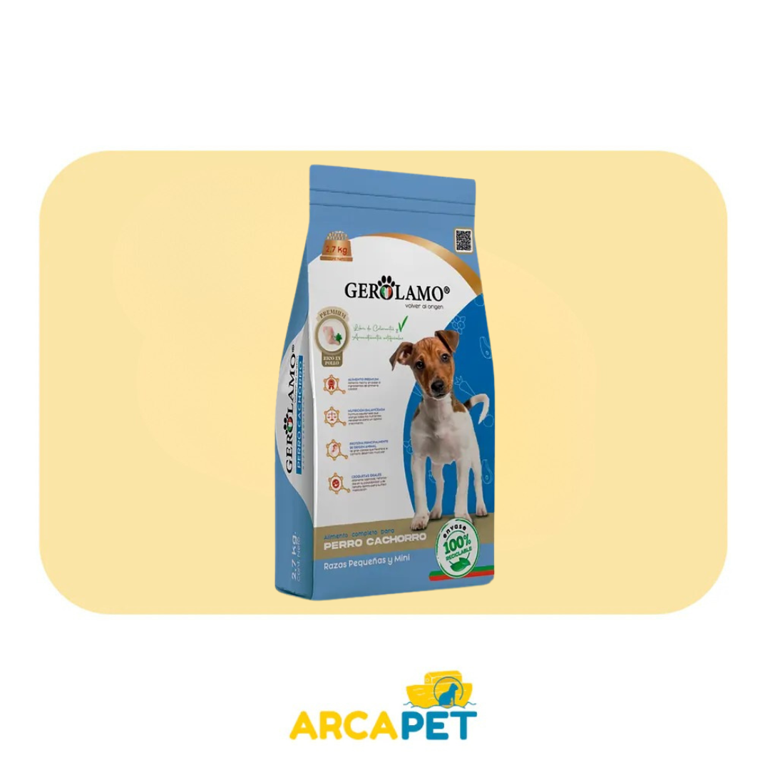 Gerolamo Alimento Perro Cachorro Raza Pequeña y Mini 2.7kg