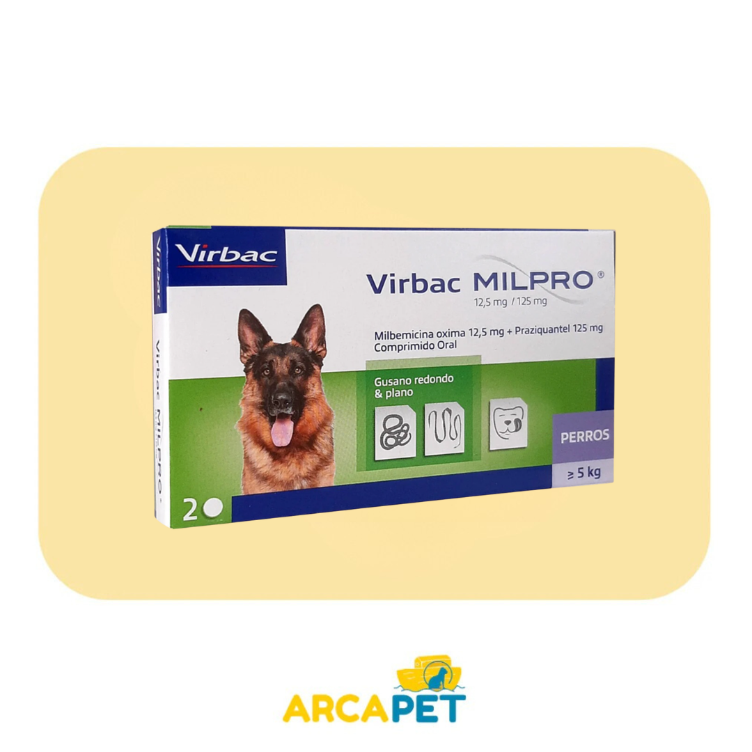 Virbac Milpro 12,5mg +5 kg 2 comp