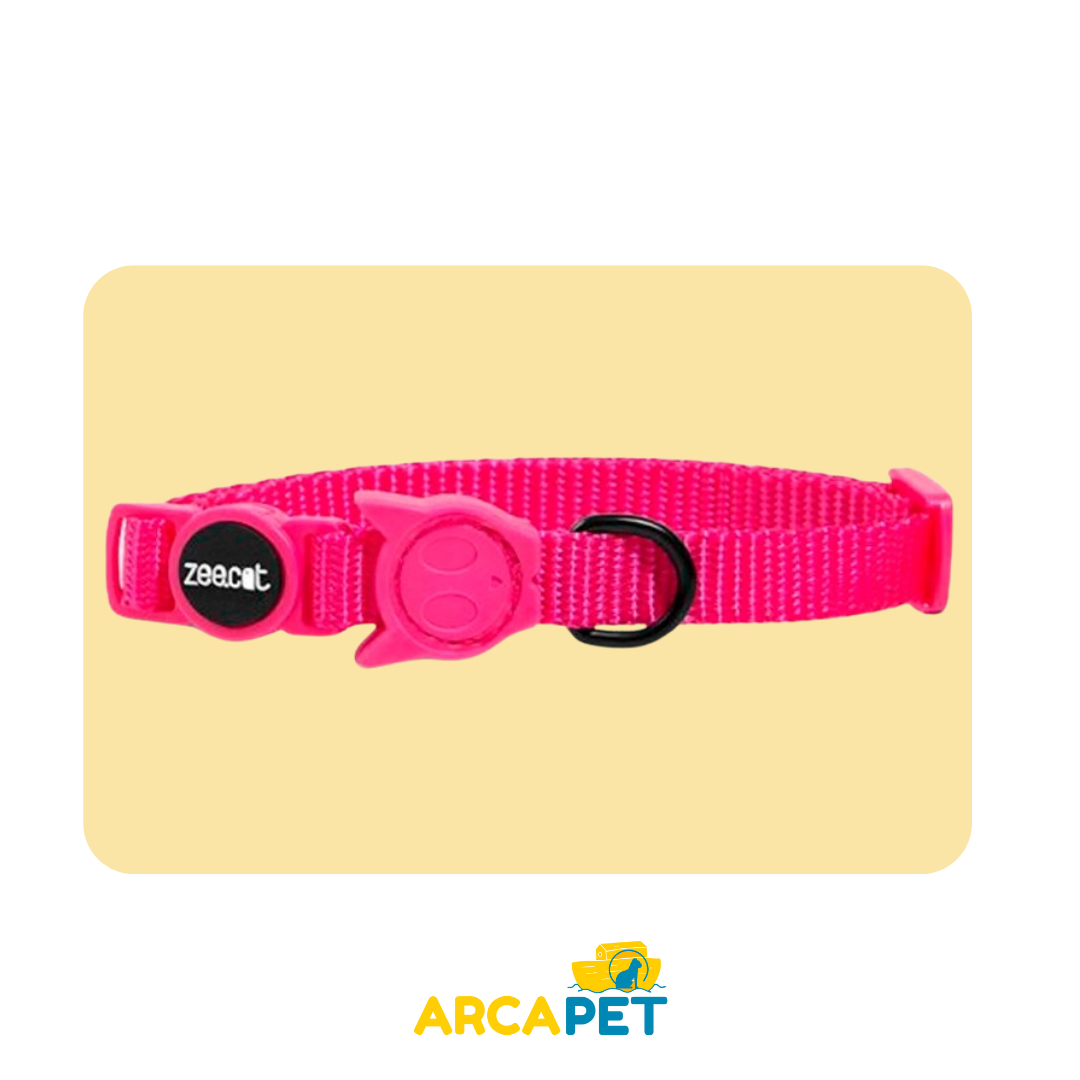 Collar Zee Cat Pink Led