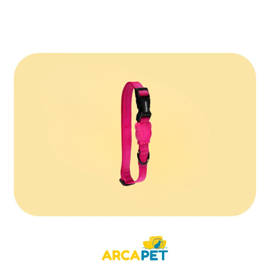 Zee Dog Collar Pink Led Talla S
