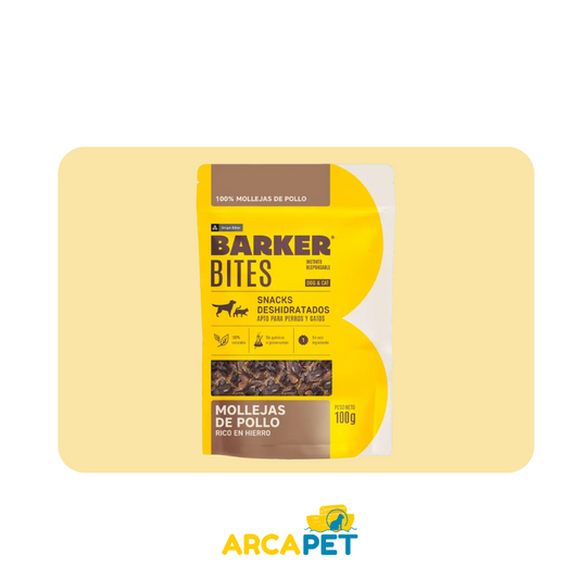 Barker bites mollejas pollo