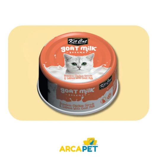 Lata Kit Cat Milk Sabor Pollo y Salmon 70gr