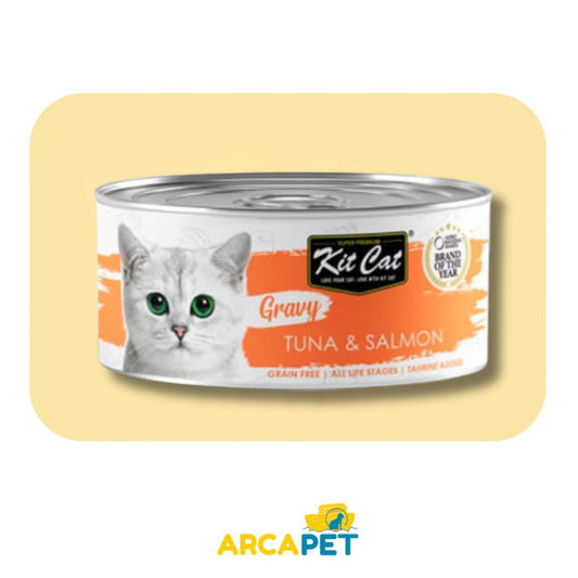 Lata Kit Cat Atun y Salmon 70gr
