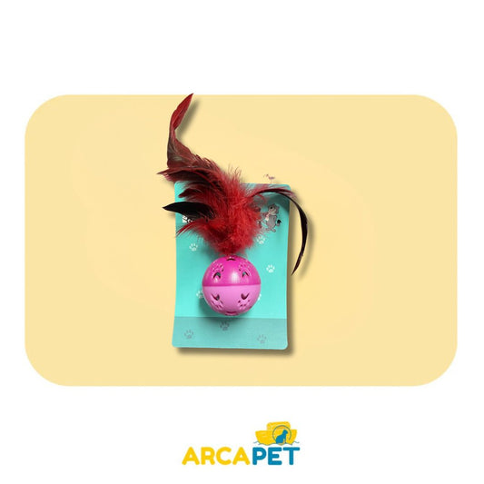 Pelota con plumas y sonido
