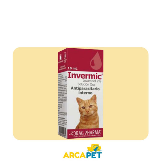 Antiparacitario Invermic Gatos 10Ml