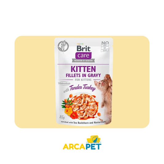 Brit Care Kitten Fillets In Gravy Sachet 85Gr