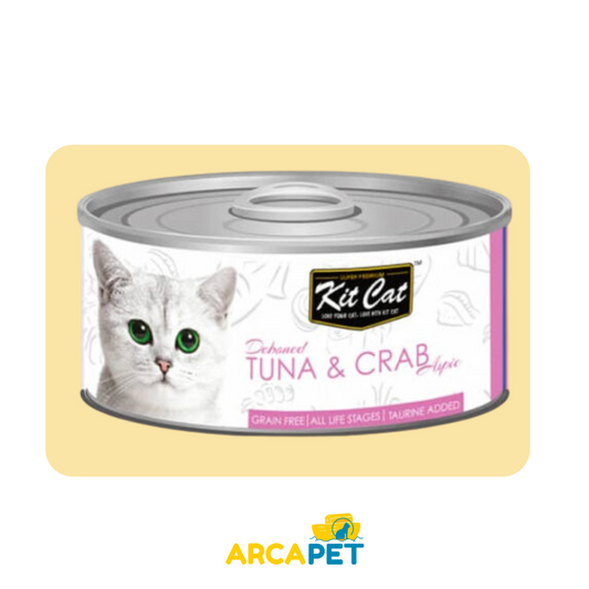 Lata Kit Cat Deboned Toppers - Tuna &amp; Crab 80g