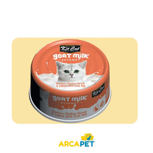 Lata Kit Cat Milk Sabor Pollo &amp; Salmon 70gr