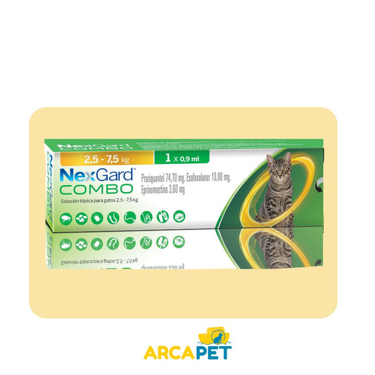 Pipeta NexGard Combo 2.5 a 7.5 kg