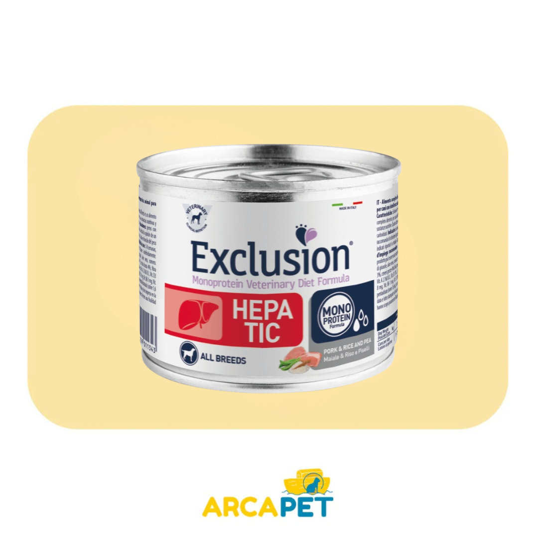 Lata Exclusion Hepatic Cerdo Arroz Arveja 200g
