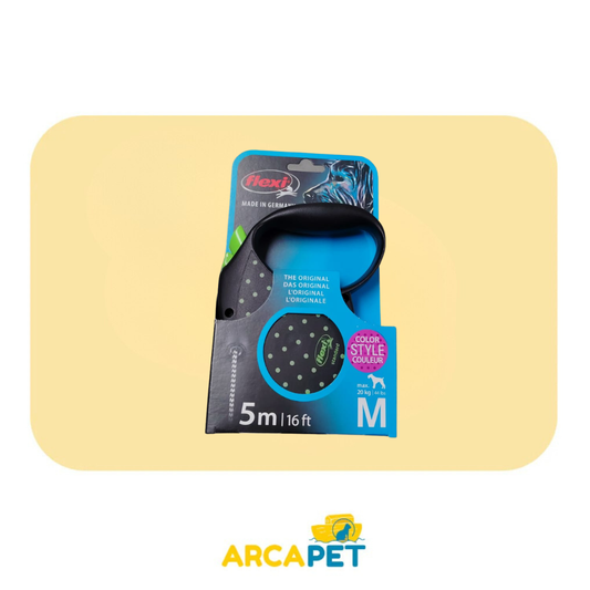 Correa Retractil Flexi New Classic M Verde 5m 20Kg