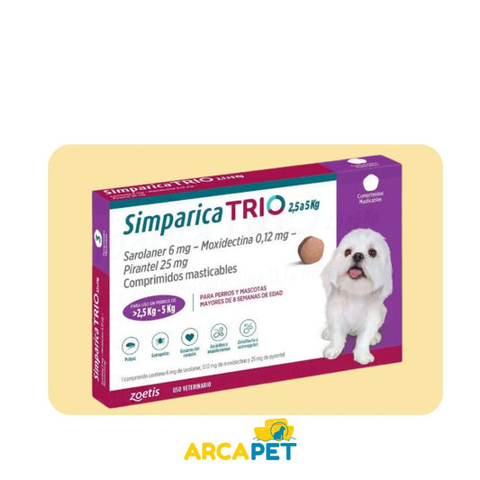 Simparica Trio 1 Comp 2.5 a 5 kg