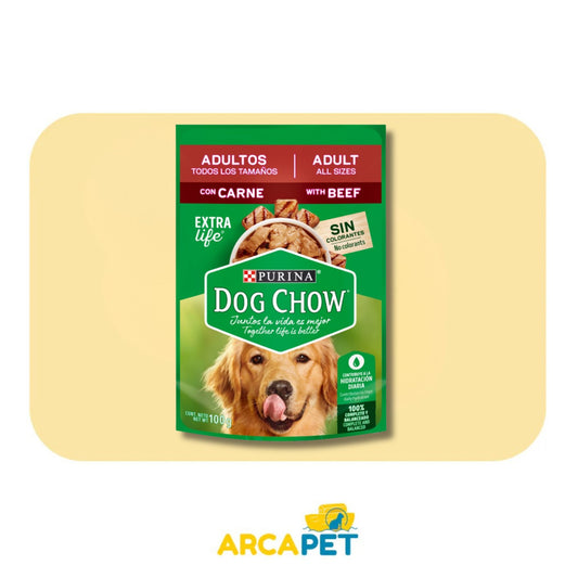 Sachet Dog Chow Adulto Sabor Carne 100 gr