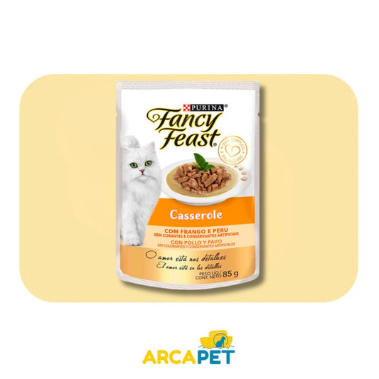 Sachet Fancy Feast Cass Pollo y Pavo 85 gr