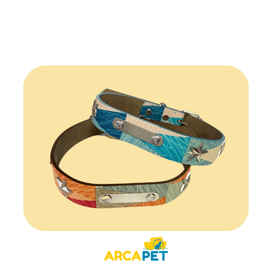 Collar Perro Tachas Estrellas