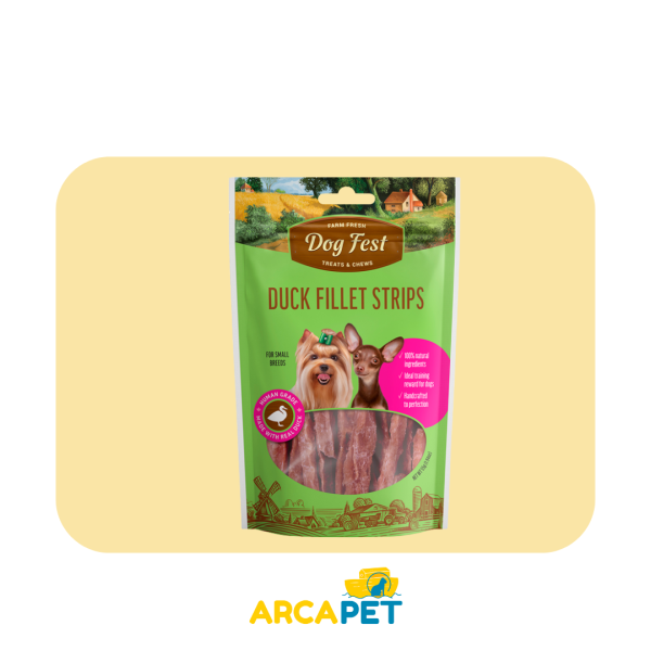 Dog Fest Tiras de Filete de Pato 55 gr
