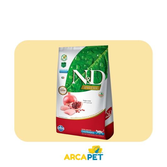 N&D Feline Adult Castrados Pollo y Granada 1.5Kg