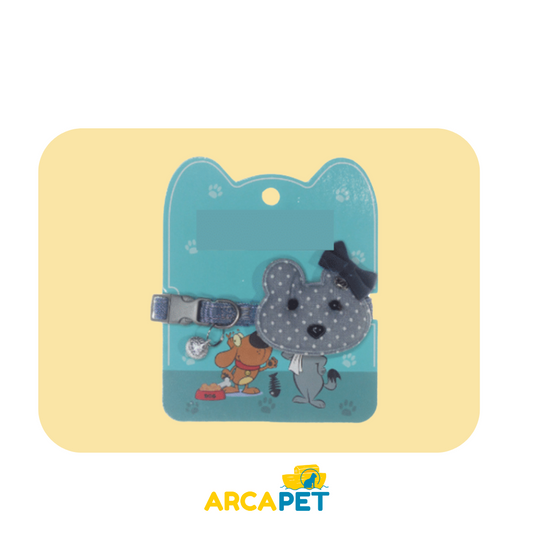 Collar Gato Con Cara Mundo Mascota