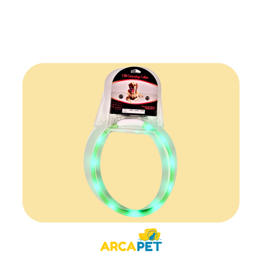 Collar Luminoso recargable Con cable USB